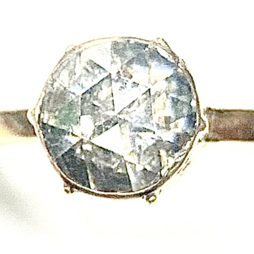 Antique Rose Cut diamond engagement ring